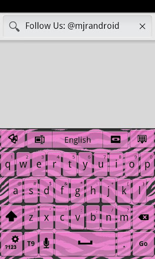 【免費個人化App】Pink Zebra GO Keyboard Theme-APP點子