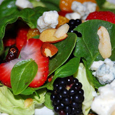 Spinach Salad with Sweet Balsamic and Blood Orange Dressing