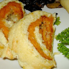 Sweet Potato and Leek Roulade