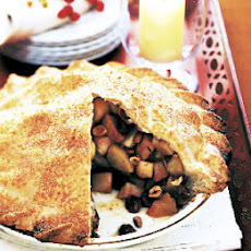 Apple Pie with Hazelnuts and Dried Sour Cherries
