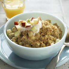 Apple Cinnamon Oatmeal with an Egg Boost