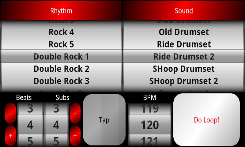 Android application Acoustic Drum Machine screenshort