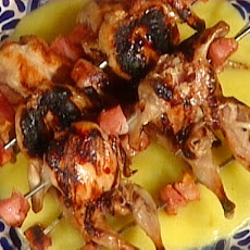 Quail Skewers with Sage Polenta and Asiago: Spiedini di Quaglie con Polenta e Asiago