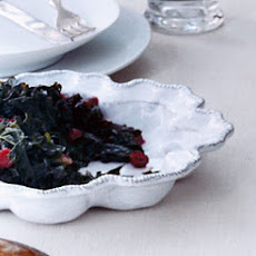 Kale with Garlic and Cranberries