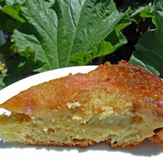 Lemony Rhubarb Upside-Down Cake