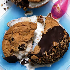 Chocolate Chip and Banana Ice Cream Sandwiches