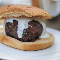 Lamb Burgers with Cilantro Yogurt