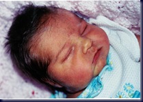 Paige newborn sleeping 2001