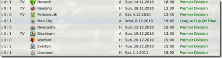 After all these changes I got into winning streak beating Newcastle and Liverpool