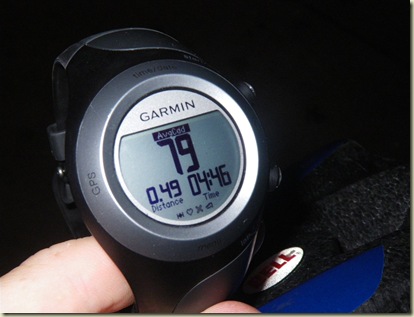 Garmin 405 Average Cadence
