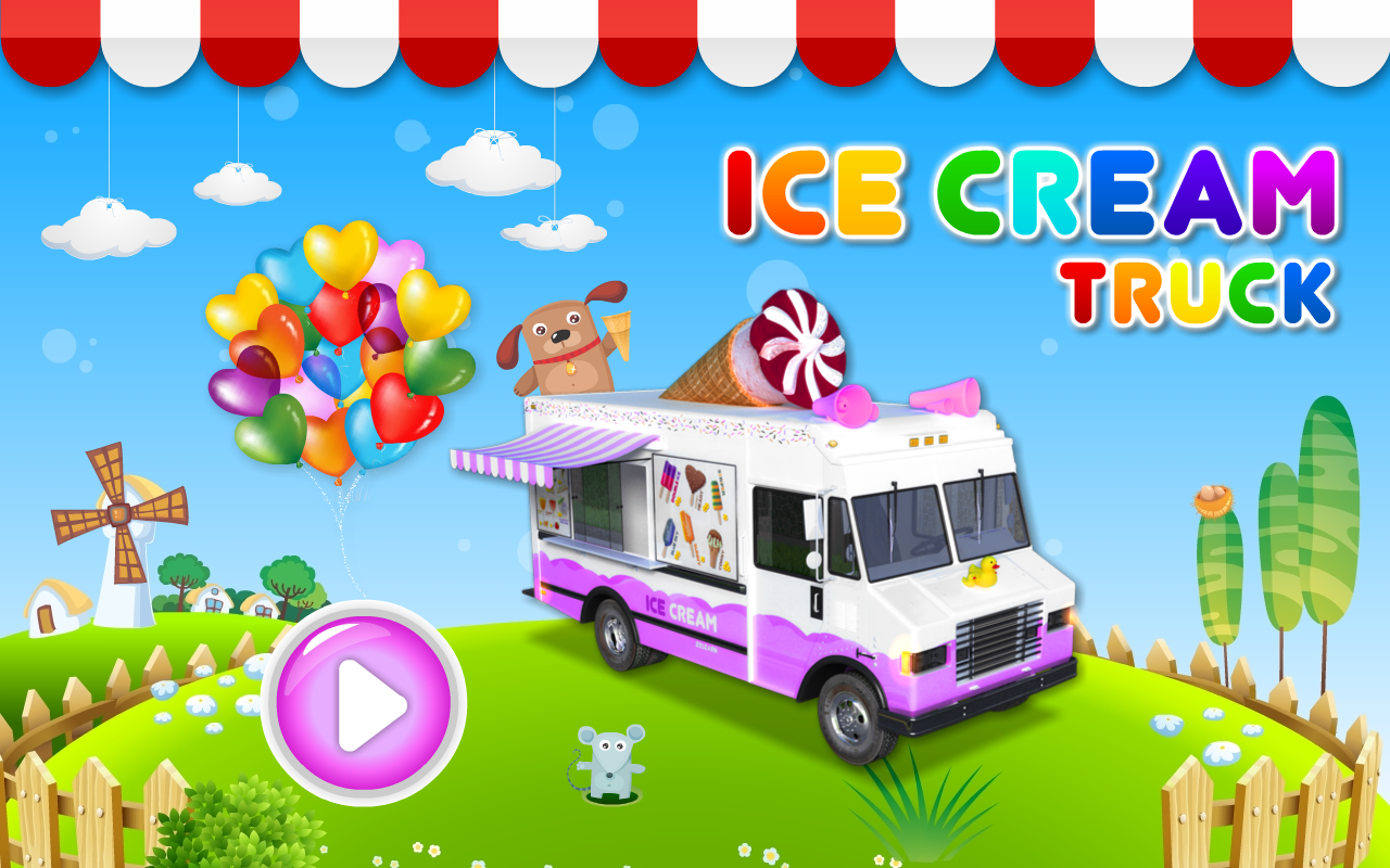 Android application Ice Cream Truck Kids Vehicles screenshort