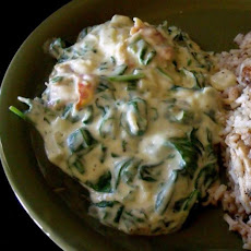Creamed Lemon Spinach