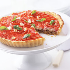 Tomato, Goat Cheese, and Onion Tart