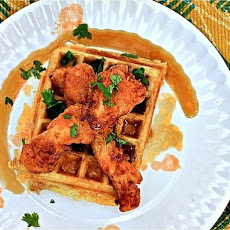 Savory-Sweet Buffalo Chicken and Waffles