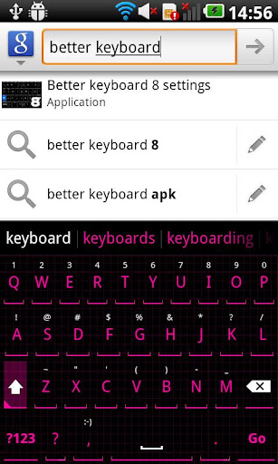 Squared Pink HD Keyboard Theme