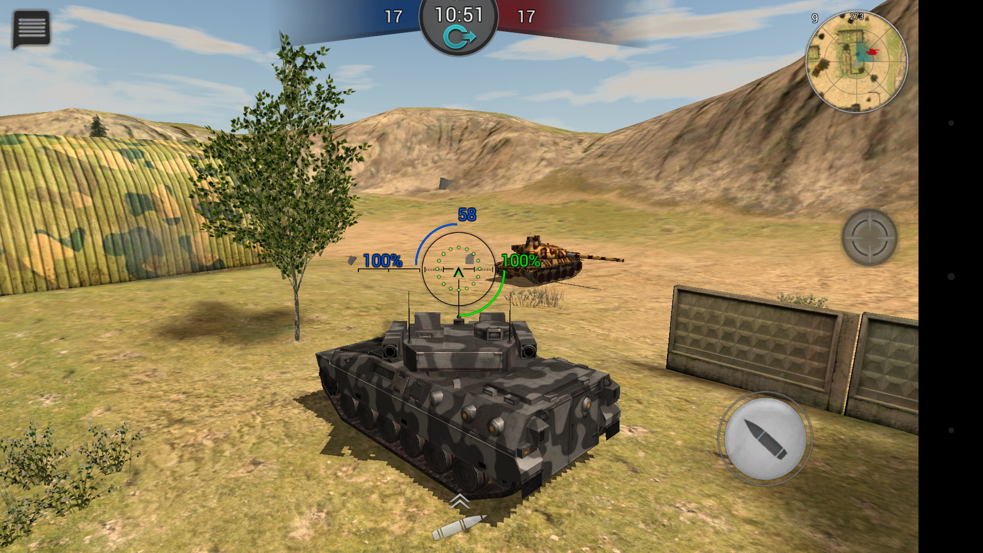 Android application Tanktastic 3D tanks screenshort