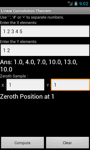 Linear convolution Theorem