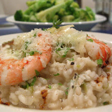 New Year's Champagne and Scampi Risotto