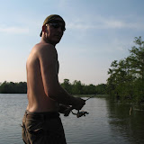 Wes and Alan Fishing at Point A Lake