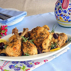 Ligurian Lemon and Olive Chicken - Pressure Cooker