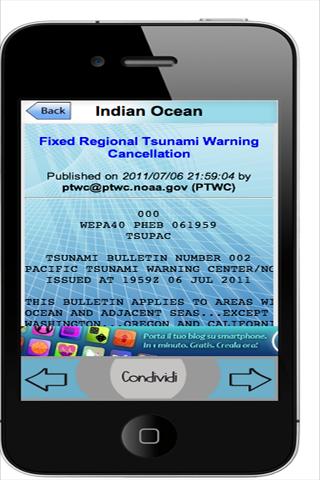 Tsunami and Marine alerts