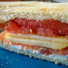 Smoked Salmon and Philadephia Sandwich