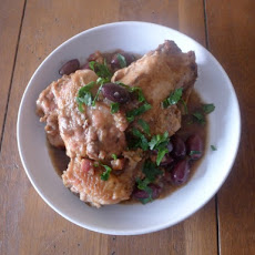 The Art of Eating's Sautéed Chicken with Tomatoes and Olives 