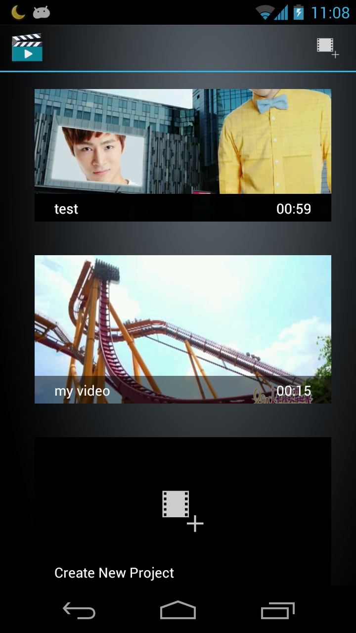 Android application Video Maker Movie Editor screenshort