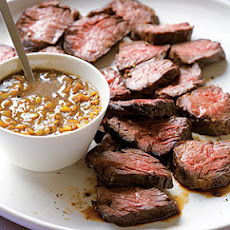 Hanger Steak with Green-Garlic Sauce
