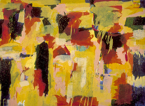 <strong>Allophanes II</strong>
<br />Acrylic & graphite on canvas
<br />64” x 88”
<br />1981
<br />Private collection