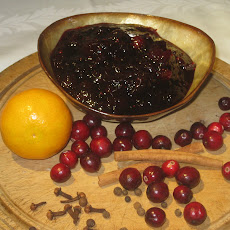 Spiced Cranberry Sauce with Zinfandel