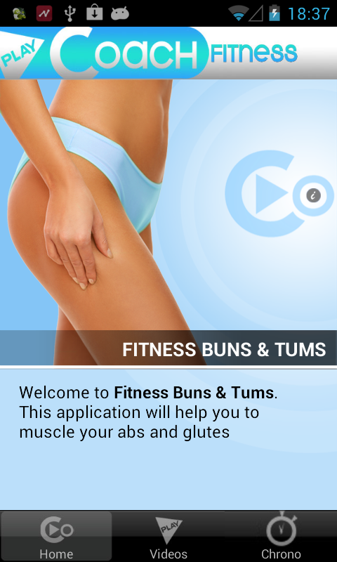 Android application PlayCoach™ Fitness Buns &amp; Tums screenshort