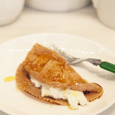 Chestnut Flour Crepes (Necci) with Ricotta and Honey