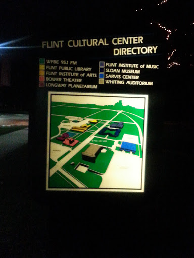 Flint Cultural Center Directory Sign