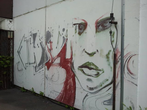 street art graffity: The Woman
