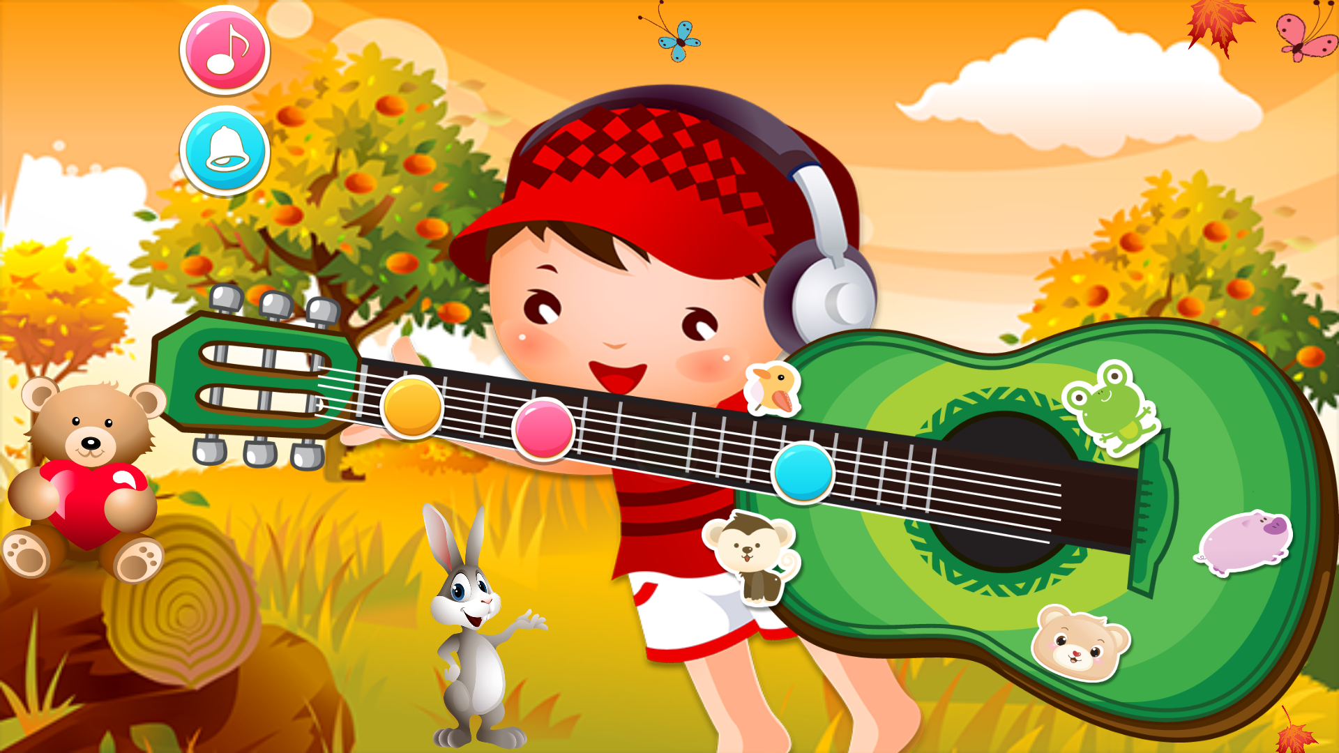 Android application Baby Guitar Musical Game screenshort