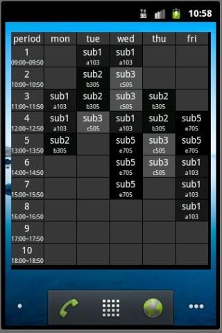 XTimeTableWidget