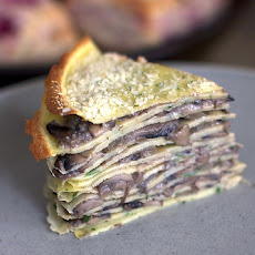 Mushroom Crêpe Cake