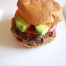 Michael's fabulous burgers with corn flake crumbs