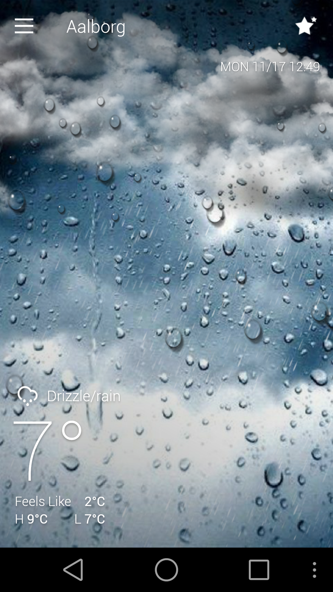 Android application Classic GO Weather Background screenshort
