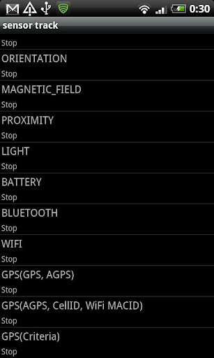 sensor track