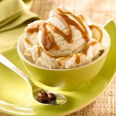 Mexican Coffee Caramel Sauce Over Ice Cream