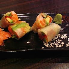 Smoked Salmon Rice Paper Wraps