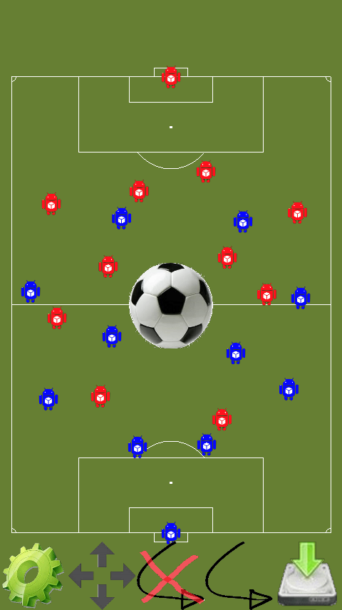 Android application Tactic Board Soccer screenshort
