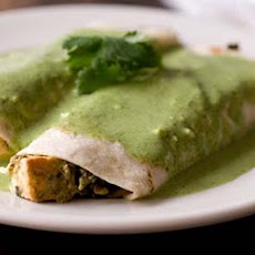 Saag paneer enchiladas