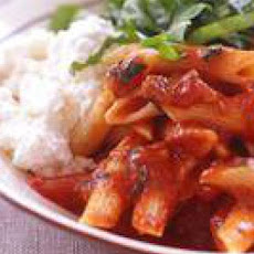 Pasta Arrabbiata with Eggplant