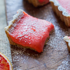 Blood Orange Bars w/ Brown Butter Crust