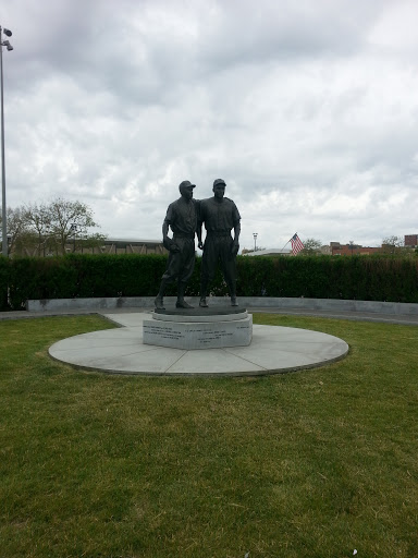 Jackie Robinson and Pee Wee Reese Monument.