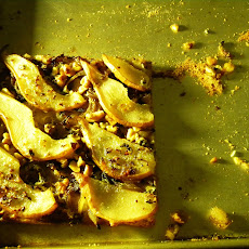Carmelized Onion, Pear, Walnut, and Sage Flat Bread