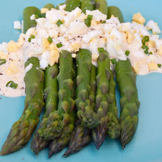 Serious Salads: Asparagus with Dijon Mustard Sauce and Chopped Hard Boiled Egg